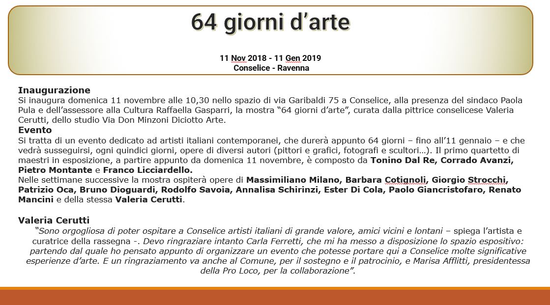 64 giorni d’arte